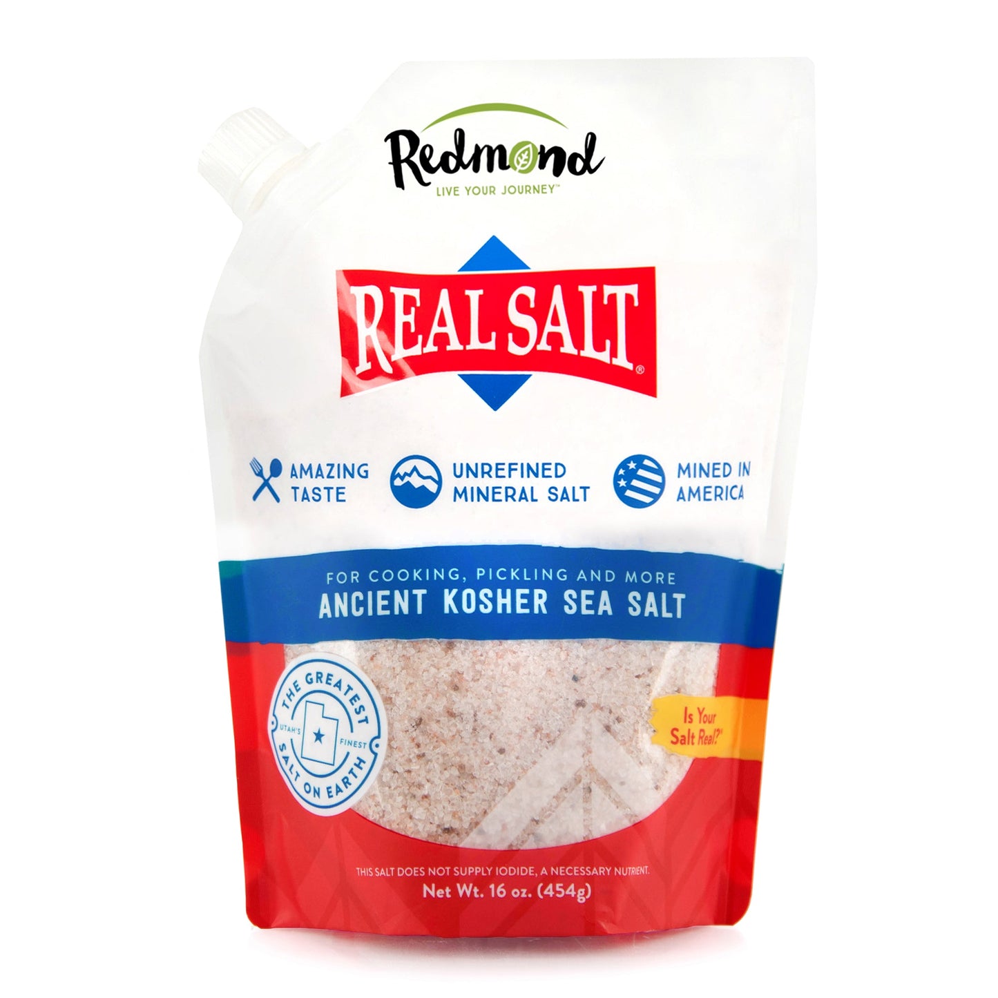 Real Salt® Kosher 16 oz. Refill Pouch (case of 6)